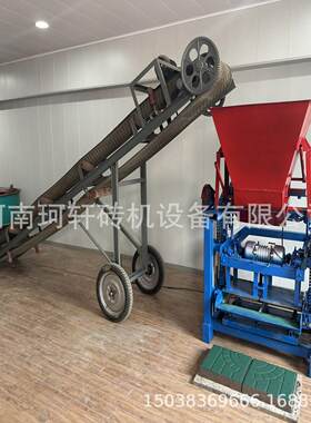 出口促销头烧水砌块成型机生产铺路砖多用途电动制砖免机源厂泥家