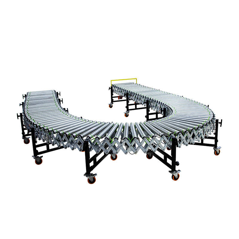 动力滚筒输送机小型电动传送带快递伸缩转弯物流装车流水线快递冷