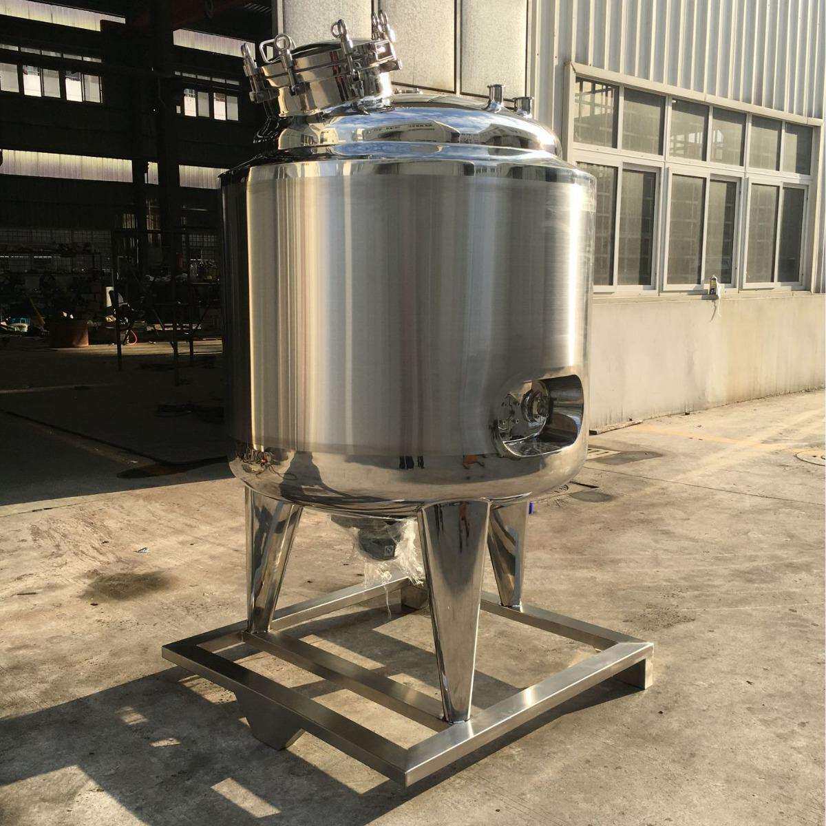 304/316L不锈钢搅拌调配罐 500L化工液体消毒液酒精消毒水配料罐