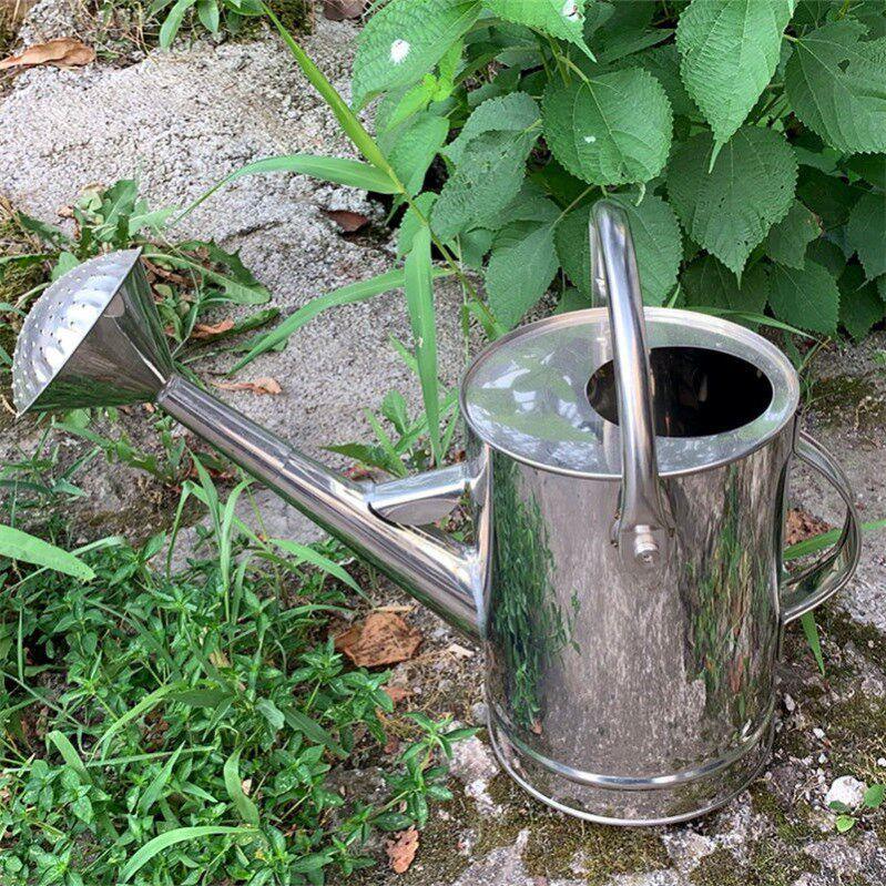 304不锈钢洒水壶家用长嘴喷洒浇灌浇花浇水浇菜养花大容量喷壶5L