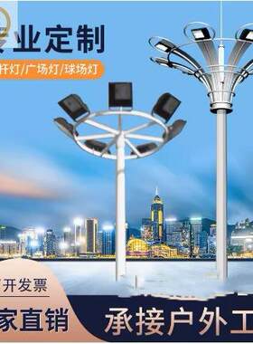 球场高杆灯中杆灯，飞碟灯头各种异形灯头升降爬梯式广场高杆灯