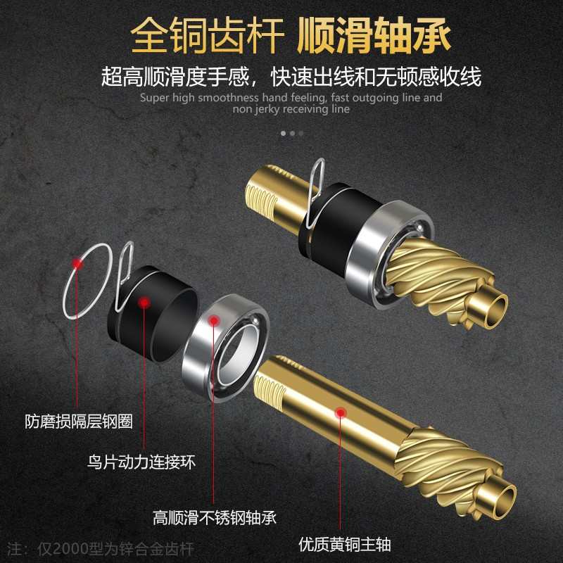 路亚微物纺车轮渔轮全金属斜口浅线杯马口微物轮鱼轮鱼线轮远投轮
