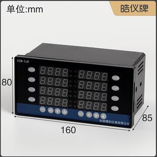 皓仪牌八路显示仪KCM 20mA输出8组继电器带通讯 XJ8ARS输入8组4