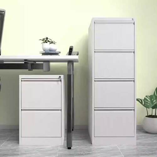 挂捞柜卡箱公室抽屉式文件夹柜A4FC快劳柜铁皮档案合同柜四斗柜