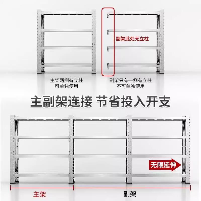 不锈钢仓储货架可调节重型货架仓库储物架无尘车间不锈钢重型货架