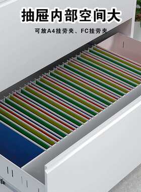 宽卡钢制加卡箱档D4/D3/D2案资料箱挂劳柜柜二三四斗卡厚箱文件柜