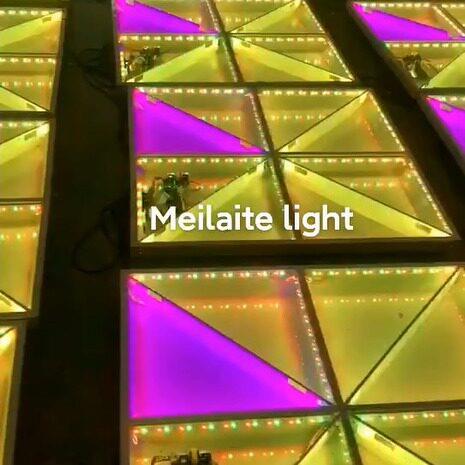 1mx1m LED换色条舞台地板砖 dmx带放射效果走秀舞台地板灯炫彩