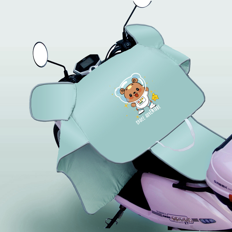 电动车夏季挡风被春秋四季防晒罩薄款电瓶车防雨防水摩托电车遮阳