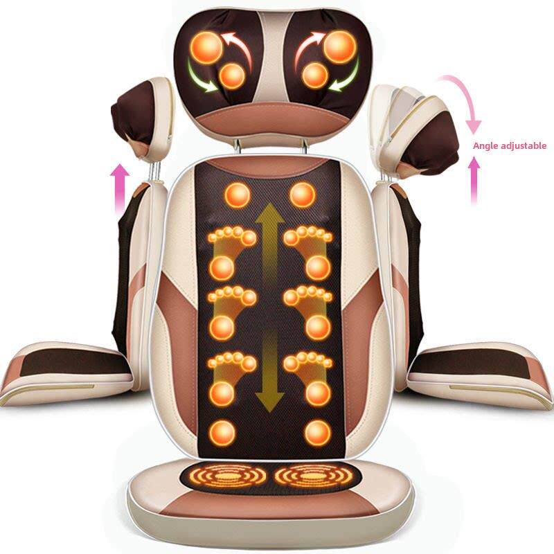 110V多功能按摩椅出口台湾家用小型全身按摩垫腰背颈按摩器