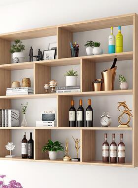 W墙上置物架壁吊挂墙面储物柜收纳柜墙6壁柜壁挂式80649实木架书