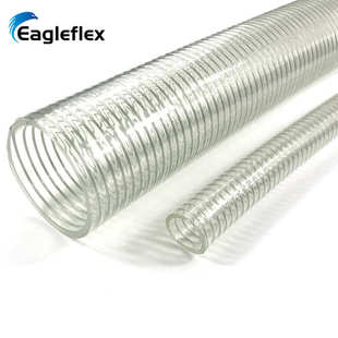 pvc钢丝管200mm抽送饲料透明防冻加厚大口径塑料耐腐蚀钢丝管