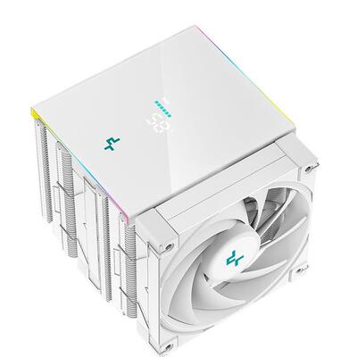 九州风神AK620数显白色CPU散热器1700针镀镍6热管静音FDB风扇ARGB