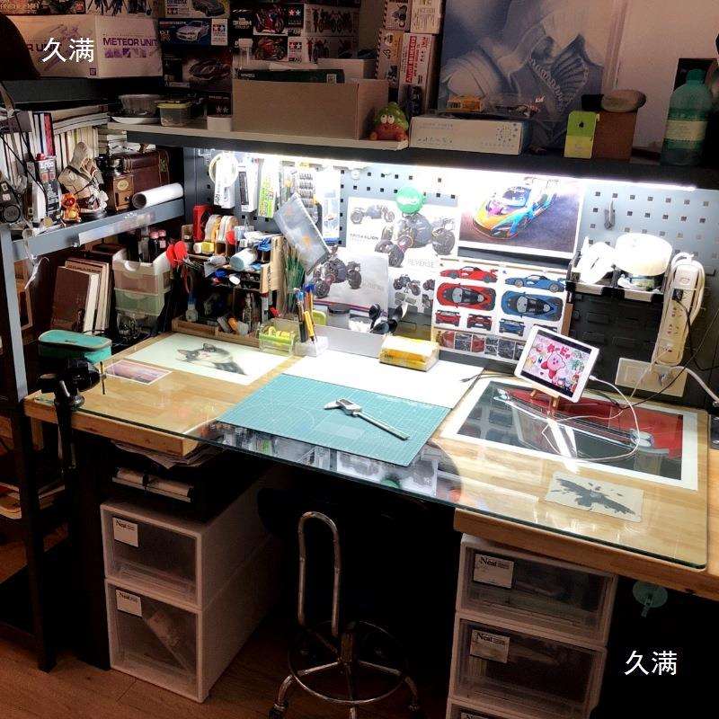手工工桌子作太孚内凹型其实木维修桌钟台表85905777修理带抽屉他
