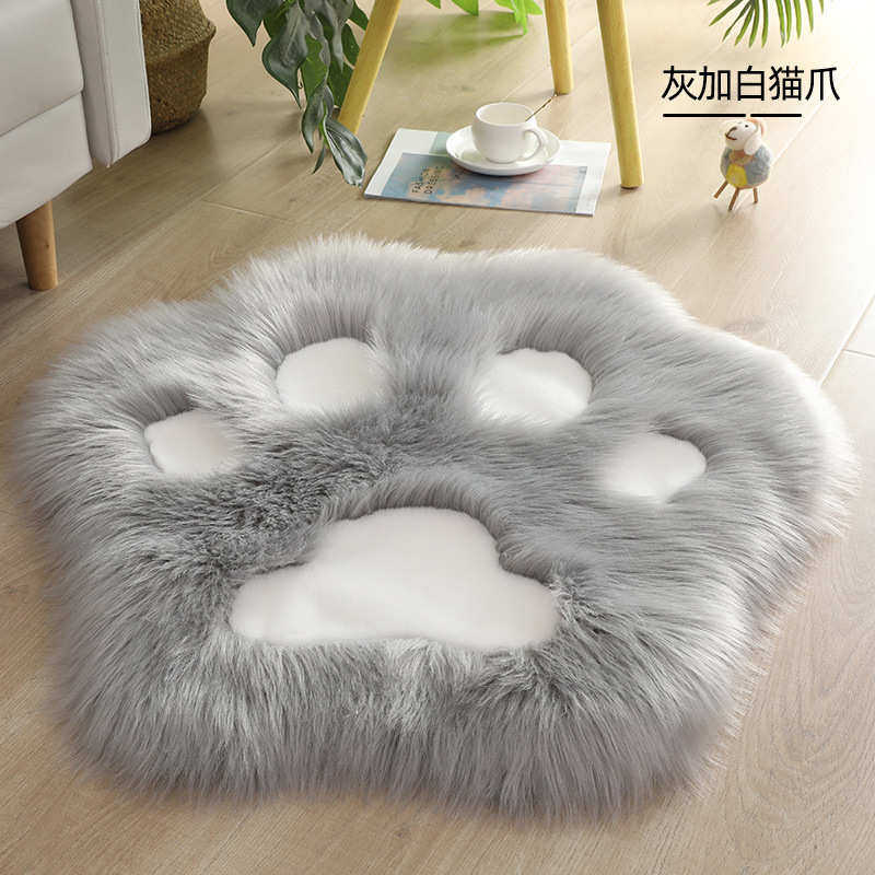 仿羊毛熊掌长毛绒地毯儿童房间床边地毯装饰毛毛垫网红猫爪地垫,居家布艺,地毯,淘宝优惠券,粉丝福利购,淘宝优惠卷