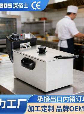 商用4L缸电炸炉家居小吃店摆摊油炸设备电炸炉源头工厂可拿样