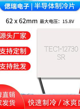 大功率大面积制冷片 TEC1-12730 62*62mm 大型制冷设备专用致冷器