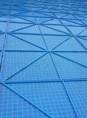 建筑防全护爬架层网片工地高外墙施工防安坠冲孔钢板YVX网工地专