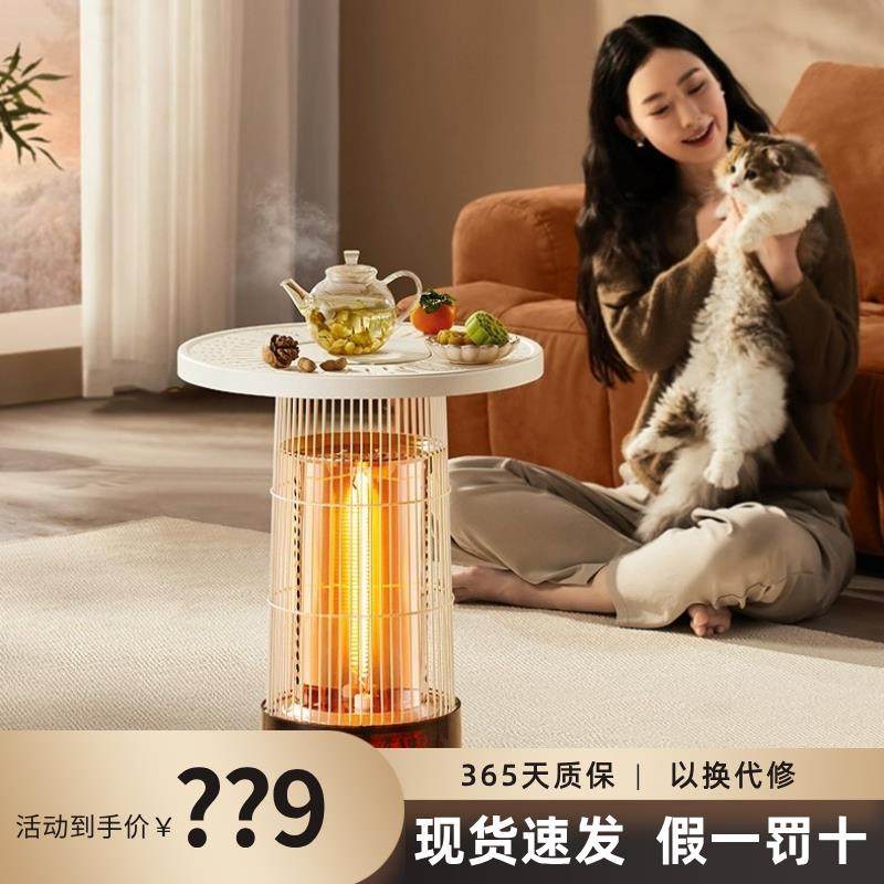 艾美特围炉煮茶取暖器暖风机家用小型小太阳烤火炉电暖器新款茶几,生活电器,暖风机/取暖器,淘宝优惠券,粉丝福利购,淘宝优惠卷