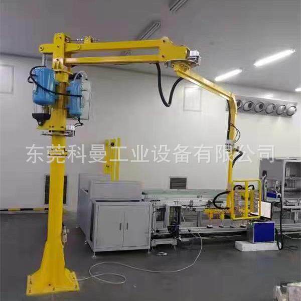 助力臂机械手石墨晶体棒搬运气控夹取翻转硬臂式机械臂上下料