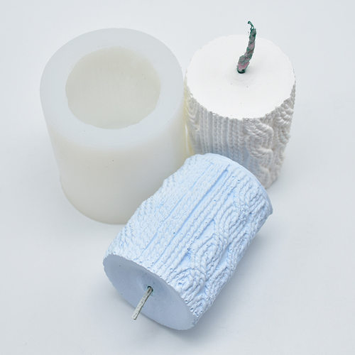 diy毛线毛线香薰蜡烛烘焙模具