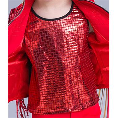 新款夏演装儿童舞蹈出服服大合唱表演装街舞服童装男爵士舞演出时