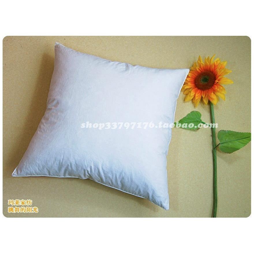 高档靠枕清仓出口品质羽绒靠芯抱床头靠芯背办枕公室沙发靠垫垫抱