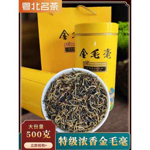 2025新茶头春头采正宗英德红茶英红九号金毛毫花果蜜香型500克