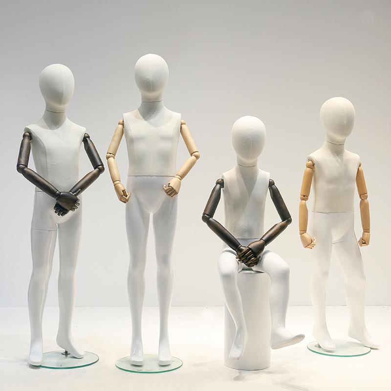 包布儿童模特道具全身活动手橱窗童装服装店展示架假人小童模特架