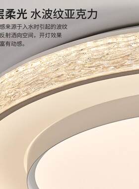 华艺照明意式极简客厅吸顶灯2025新款轻奢高级感现代简约中山灯具