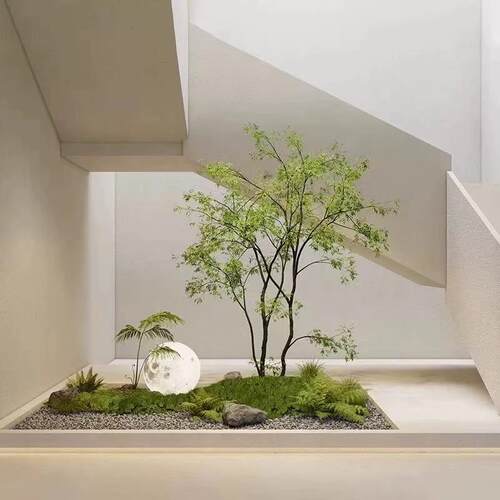 真绿色植物鸡爪槭假枫树景观造橱彷窗茶室橱窗yxs-126植物简约现