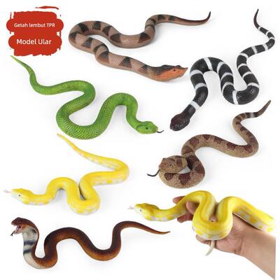 Realistic Fake Snakes Toy Rubber Snake Fake frog mouse假蛇