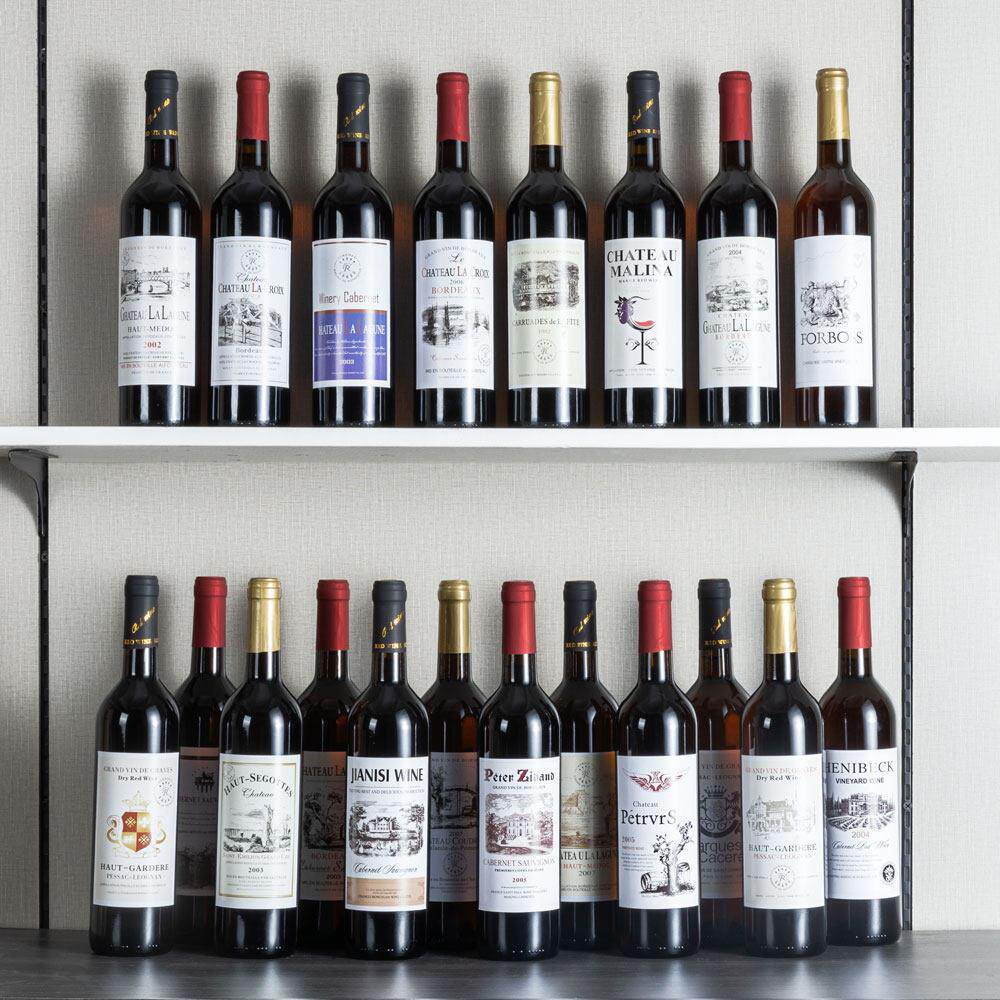 酒假样板间酒吧红酒摆件道具酒名贵摄影葡头装饰酒店酒柜别墅洋酒