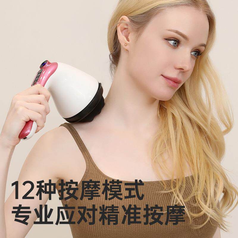 新款直销手持式电动海豚敲打锤全身多功能充电按摩器棒推脂捶背震