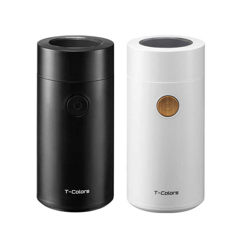 T-Colors电动磨咖啡豆机家用小型意式美式研磨器不锈钢手冲磨粉机
