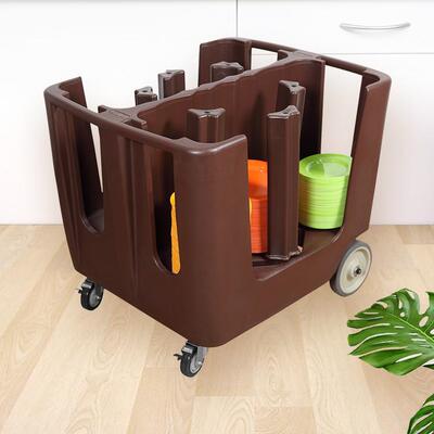 金德自助餐厅可移动式碟盘车创意餐盘碟车收集车手推车