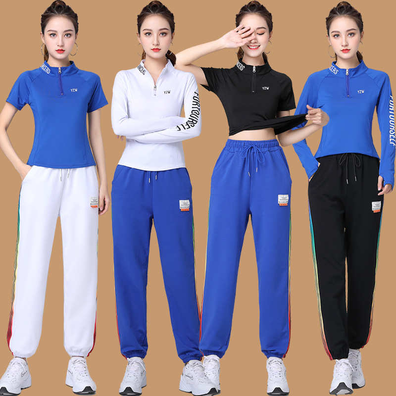 2024新款春夏女广场舞服装曳步舞速干鬼步舞舞蹈健身运动休闲套装