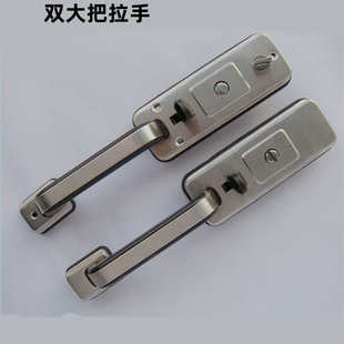 双大把拉手罗普斯金大把锁万嘉门锁不锈钢铝合金门老式按压门手把
