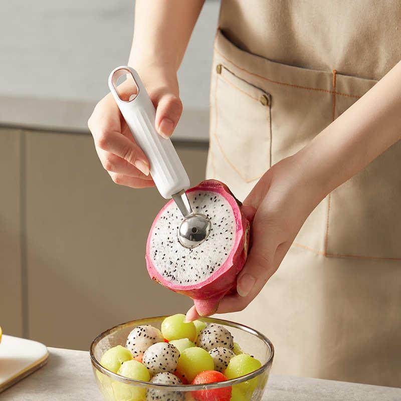 不锈钢水果挖球器切西瓜神器挖冰淇淋勺子水果分割雕花刀西瓜球勺