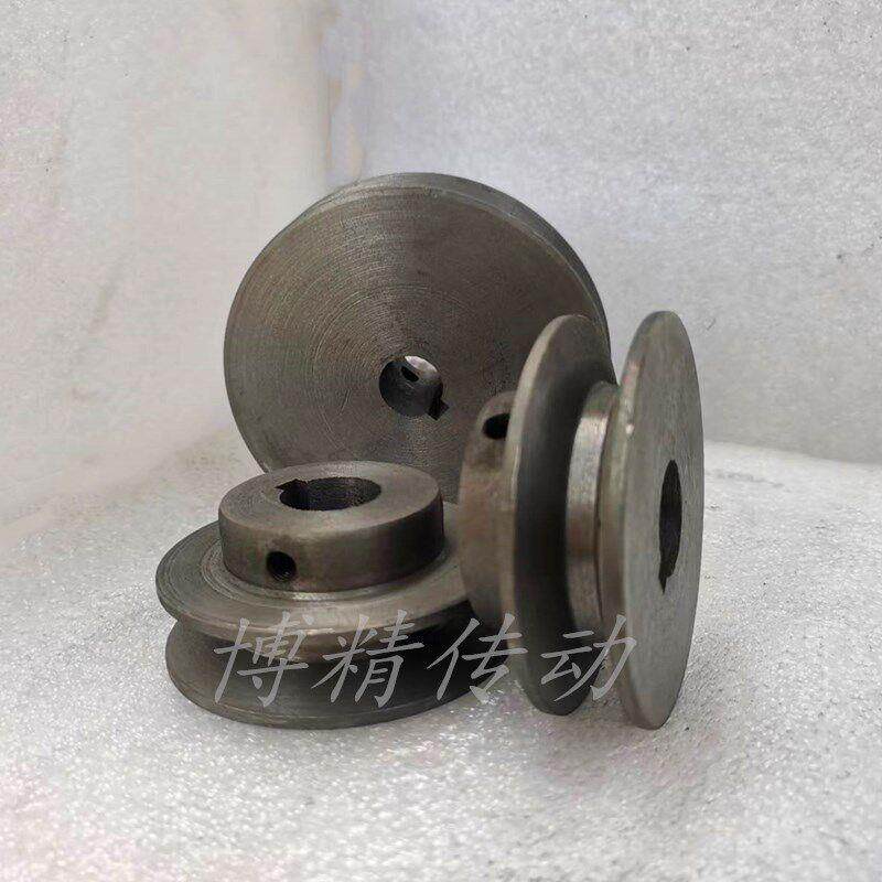 三角皮带轮铸铁电机轮1槽外径60-120毫米带内经键槽单水槽A型皮带