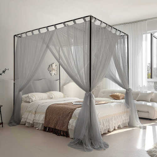 家用新款宫廷支架单人宿舍蚊帐维多利亚系列9双人高级24夏季加厚