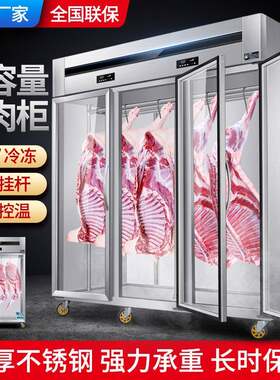 立式挂肉柜排酸柜冷藏冷冻吊肉柜双门单门冷鲜柜放牛肉羊肉展示柜
