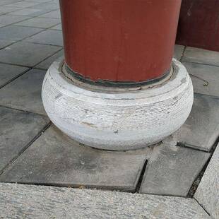 厂家供应包皮柱墩图案多样寺庙修缮用柱墩石