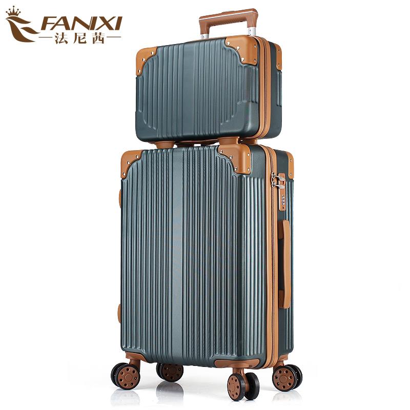 新款法行李箱20万向轮子母尼拉杆箱女旅行箱包茜箱登机箱密码男拖