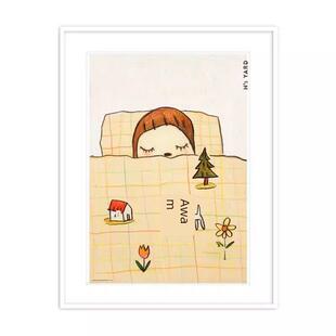 官方限定奈良美智小女孩海报 正品保真装饰画