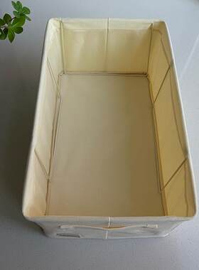 四钢架棉麻收纳盒家用衣柜储物箱pp板可水洗布艺收纳抽屉式整理盒