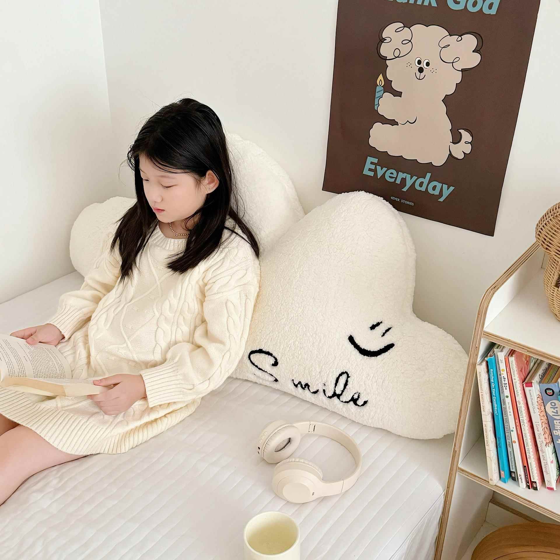 ins床CKF头靠护垫软包榻榻米床房头靠背儿童床上靠枕抱腰靠枕沙发