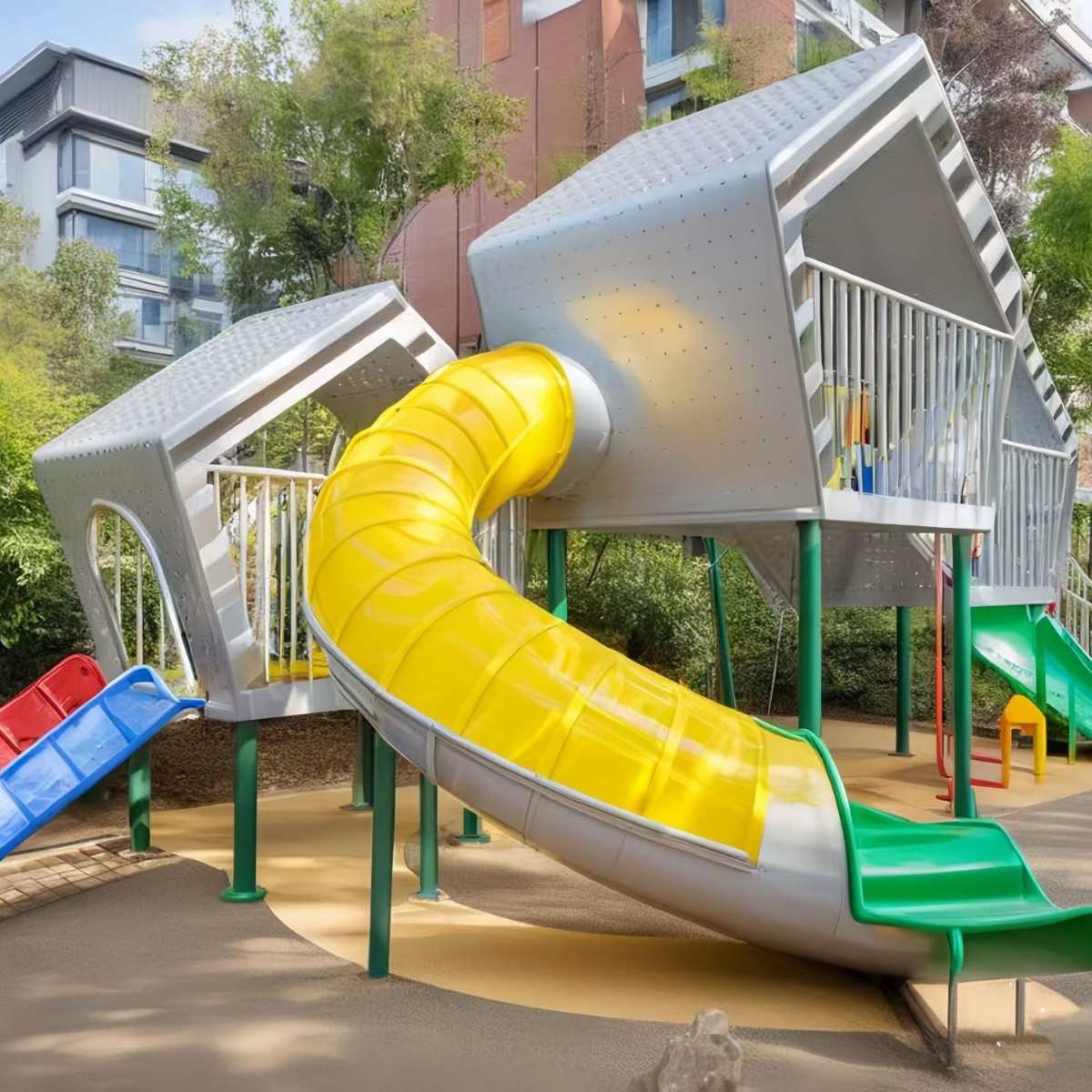 秋千儿童滑梯动力定制钻无攀爬网网室外不锈钢拓展户外幼儿园体能