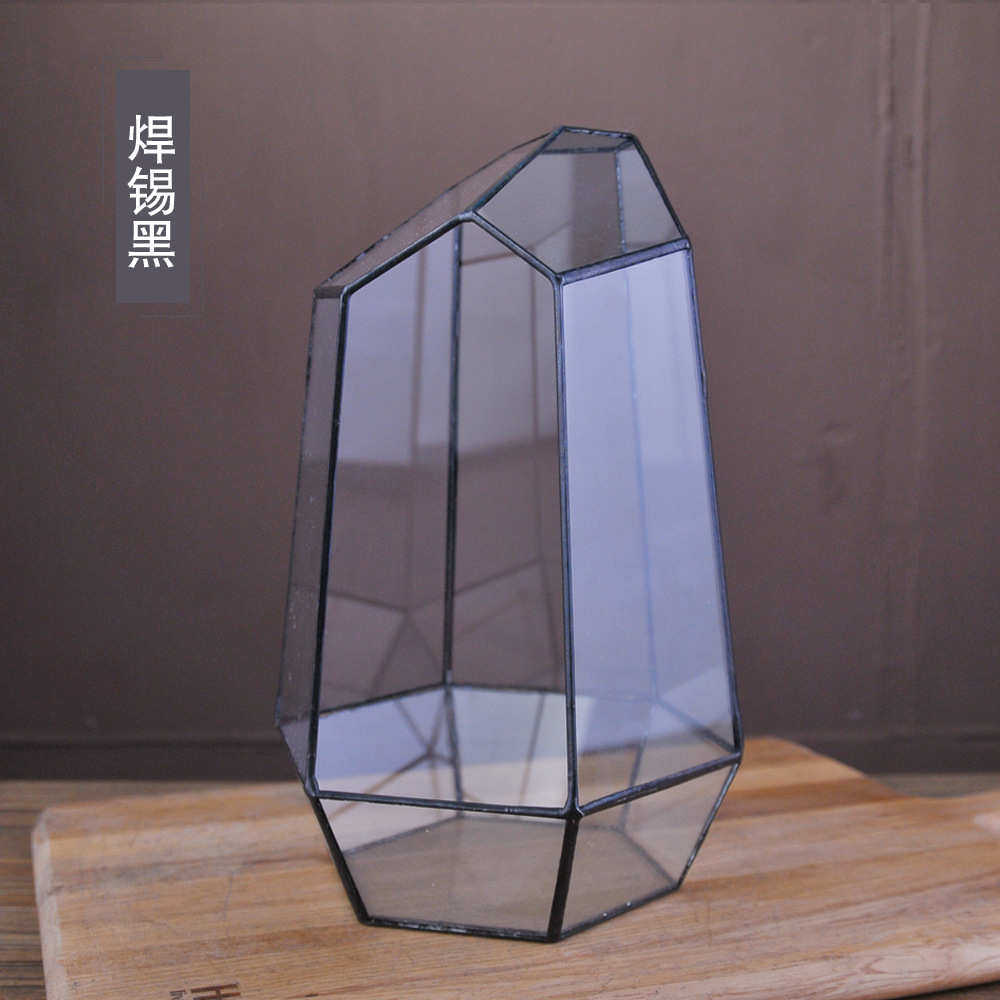 盆 大苔藓瓶 植物 切割花房礼品玻璃物 批发罩微六面生态创意景观