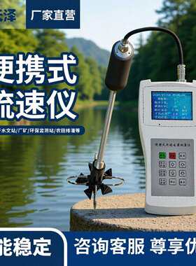 便携式流速仪手持式水流测速仪多普勒水流测速仪便携式流速流量仪