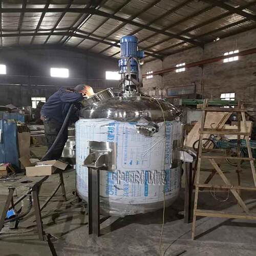 PU胶硅胶搅拌罐不锈钢蒸汽加热反应釜接受非标制作反应釜